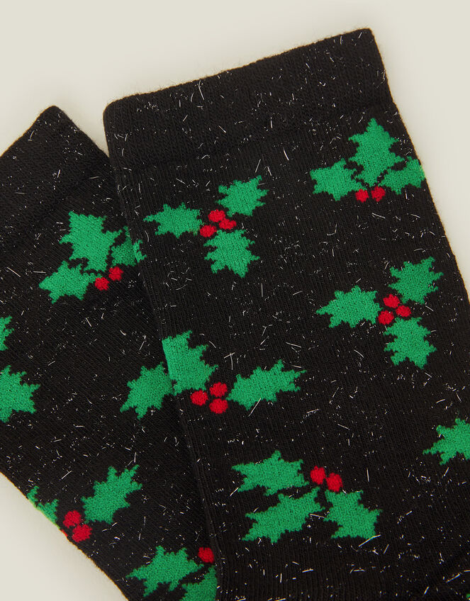 Christmas Holly Socks, , large