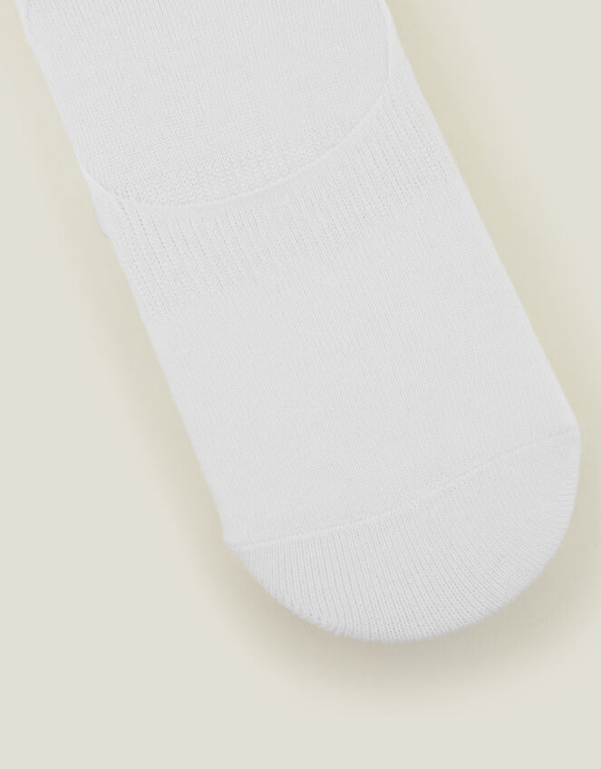 3-Pack Trainer Socks, White (WHITE), large