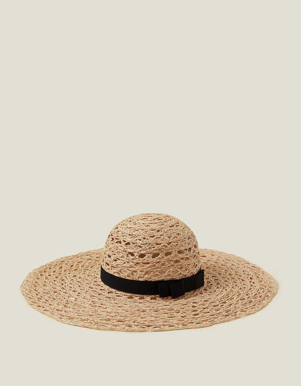 Circle Weave Floppy Hat, , large