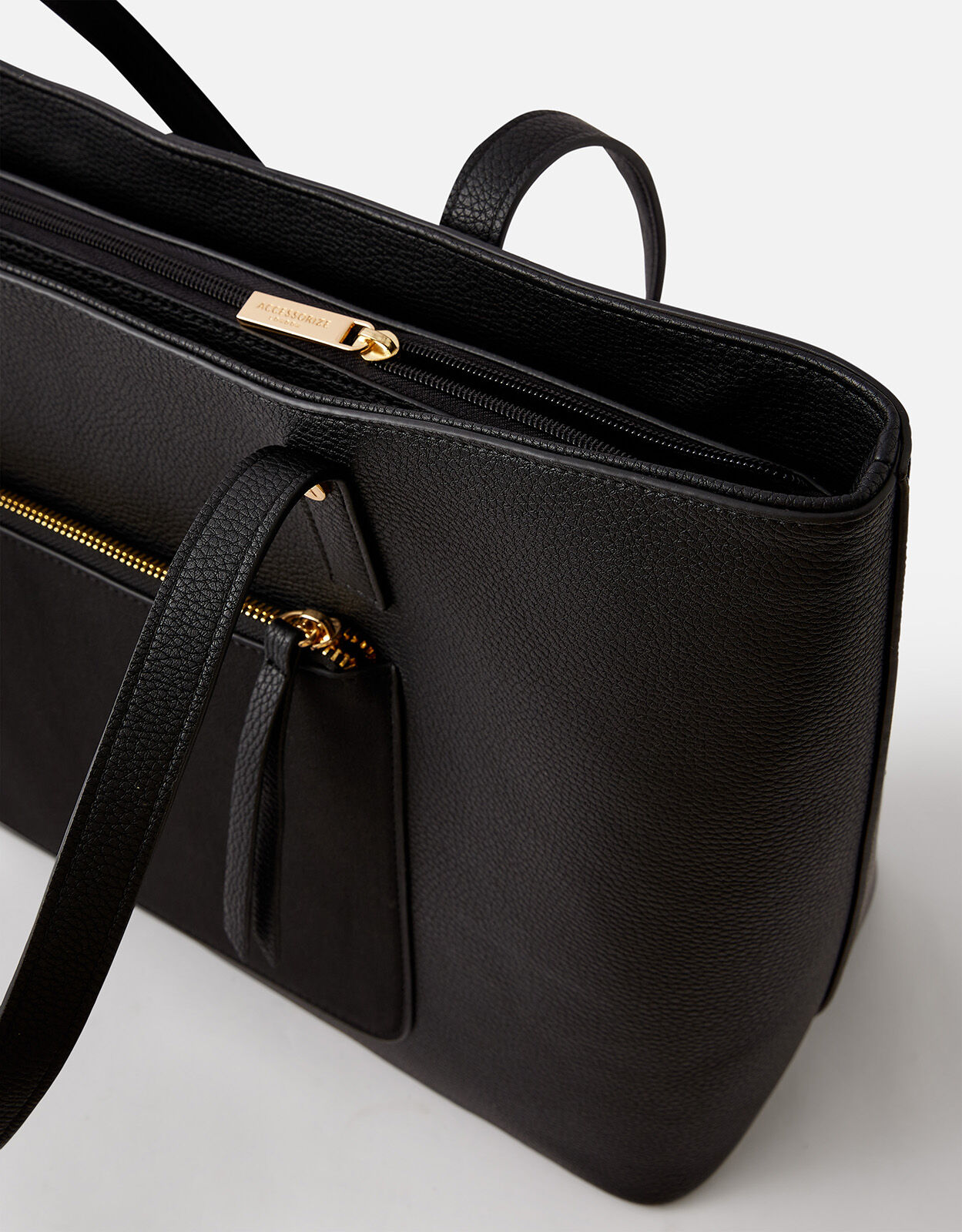 Real Leather Ladies Handbag - Women's Cross Body Black Shoulder Bag - 7Bags