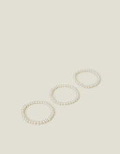 Pearl Stretch Bracelet Set of Three, , large