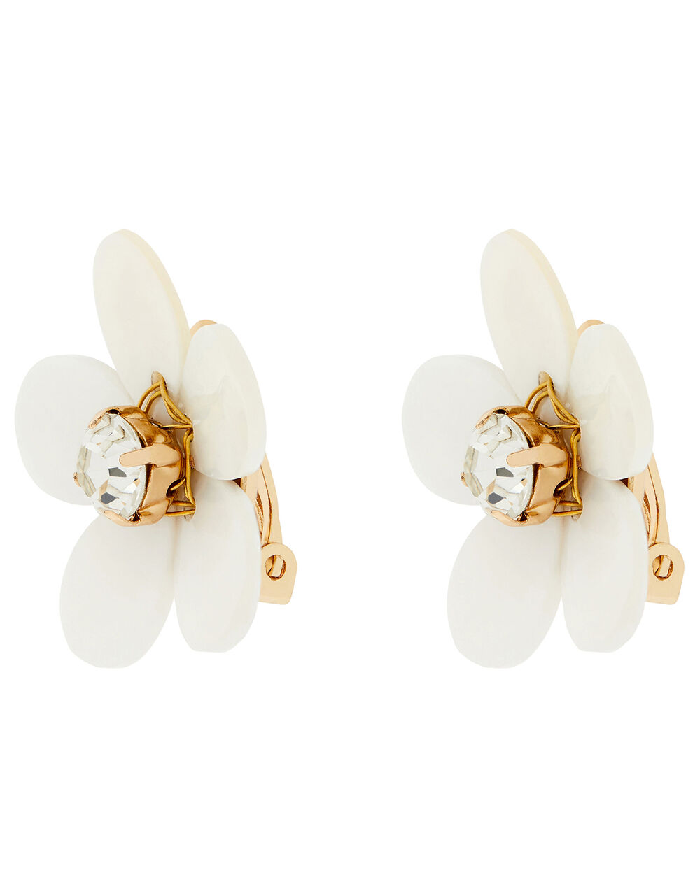 Crystal Flower Clip-On Earrings | Earrings | Accessorize UK