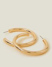 Large Chunky Hoops, Gold (GOLD), large