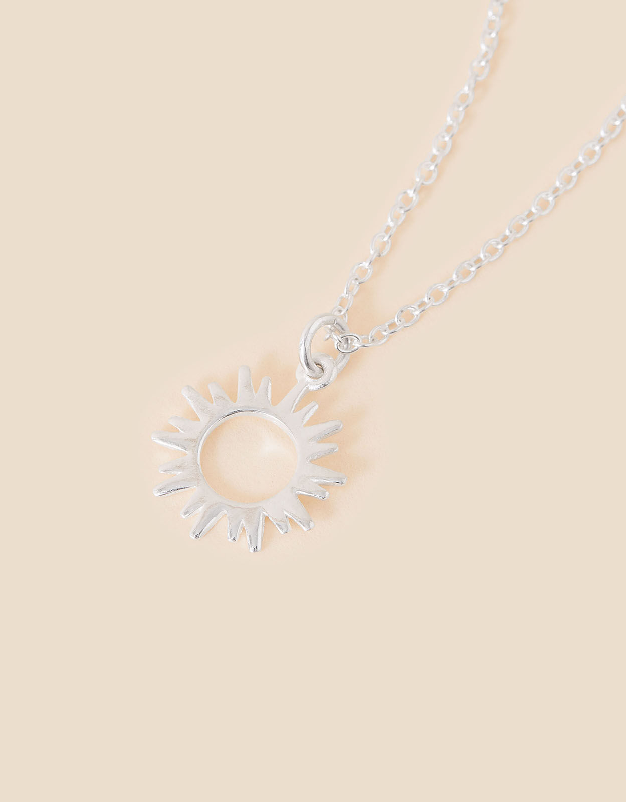Silver Sun Necklace Sunshine Necklace You Are My Sunshine a Sterling Silver  Smiling Sun on a Sterling Silver Chain SML - Etsy