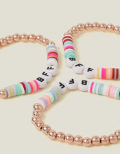 3-Pack Girls 'BFF' Beaded Bracelets , , large