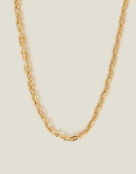 14ct Gold-Plated Chunky Chain Necklace, , large