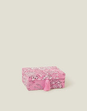 Large Square Floral Jewellery Box, , large