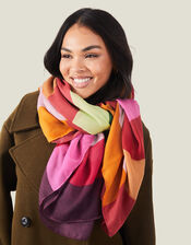 Bright Colour Block Scarf, , large