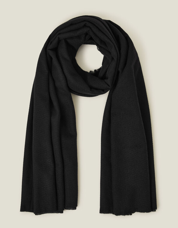 Grace Super-Soft Blanket Scarf, Black (BLACK), large