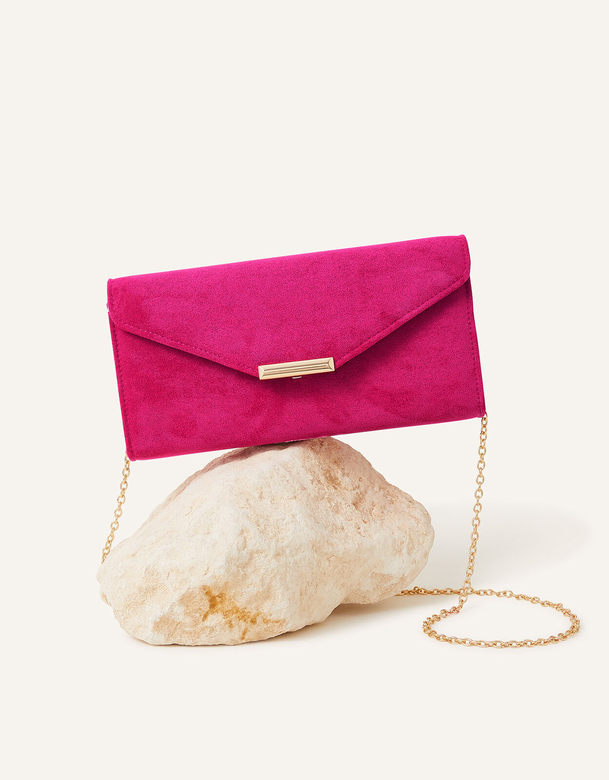 Hot Pink Italian Leather Clutch Bag. – lusciousscarves