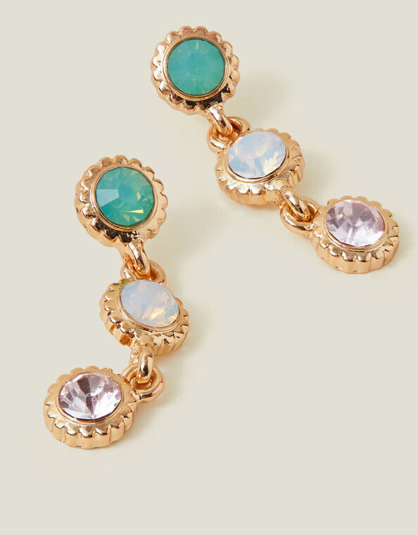 Pave Jewel Drop Earrings, , large