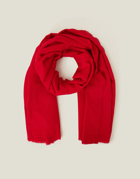 Super Soft Blanket Scarf, Red (RED), large