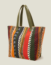 Stripe Beach Tote Bag, , large