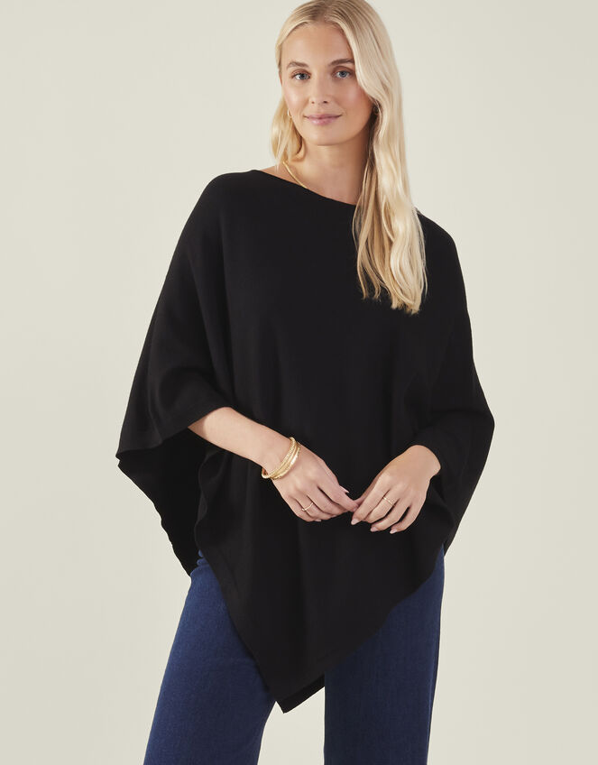 Knit Poncho, , large