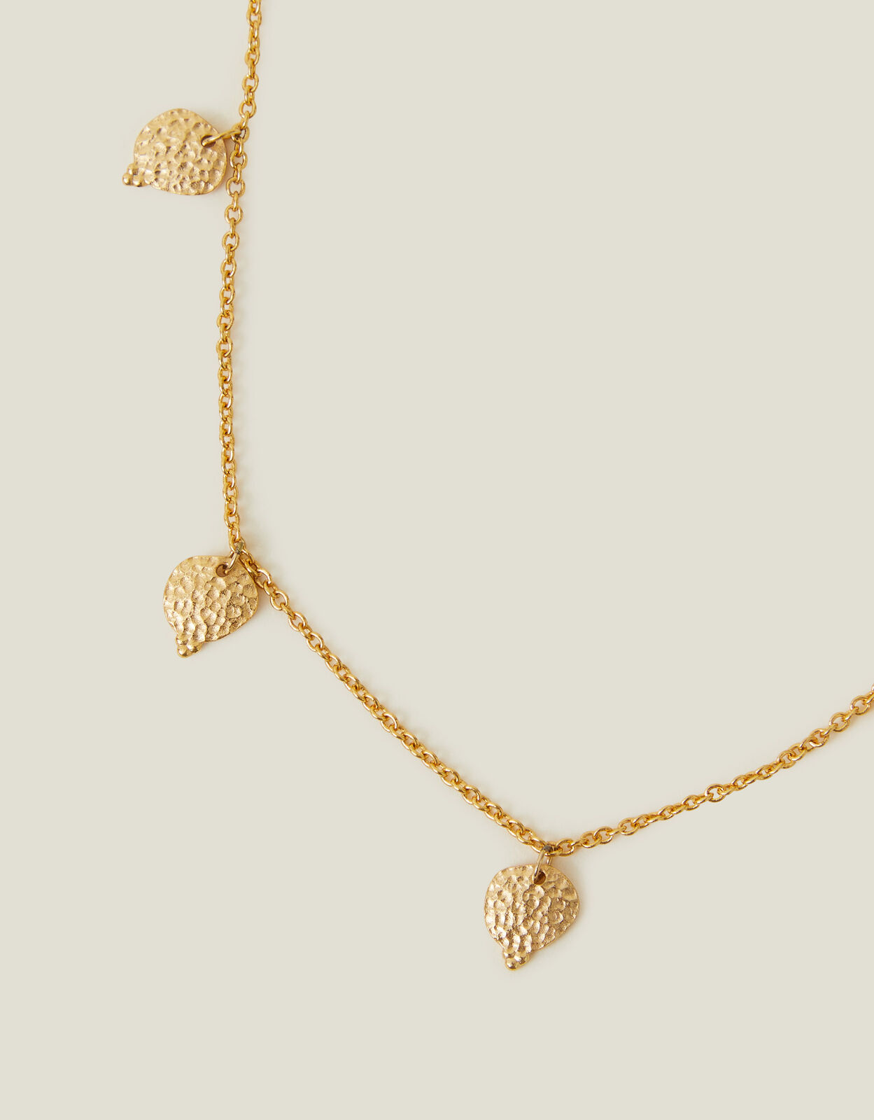 14ct Gold-Plated Station Bobble Charm Necklace