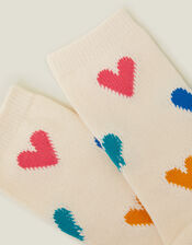 Heart Print Socks, , large