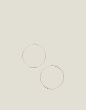 Mid-Size Simple Hoops, Silver (SILVER), large