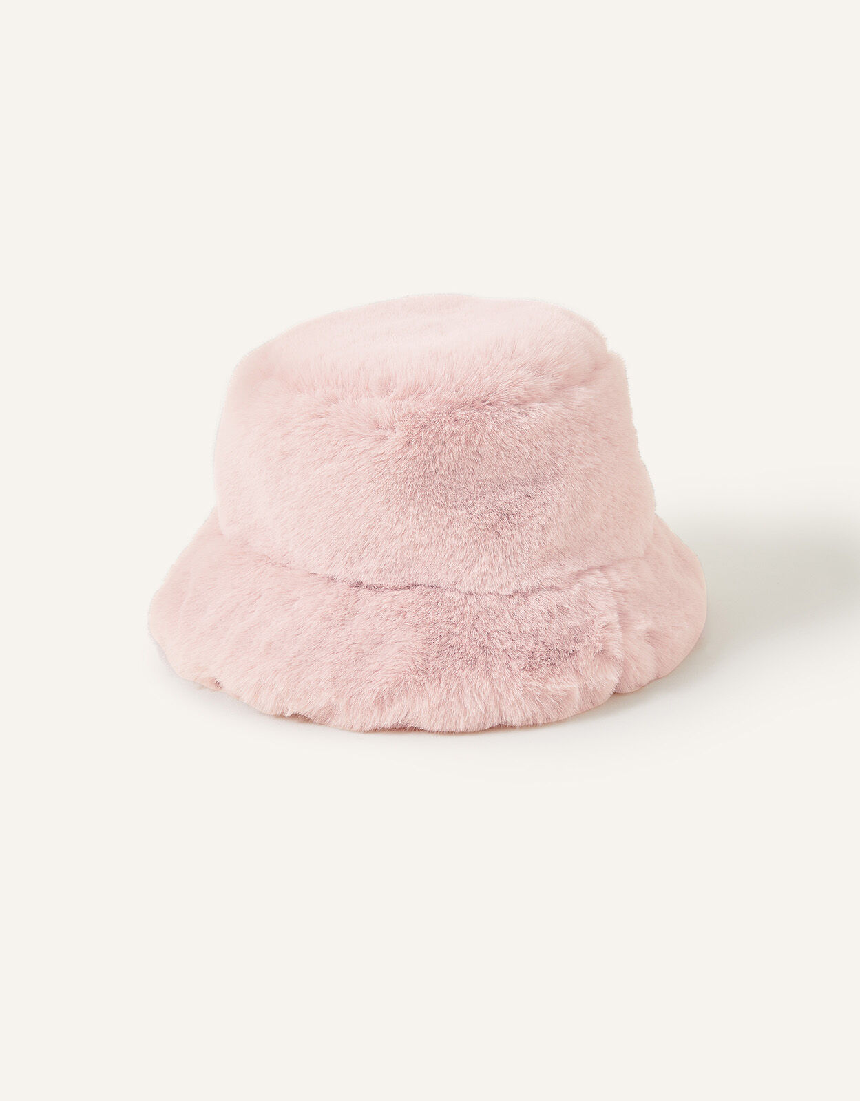 Faux Fur Bucket Hat Pink