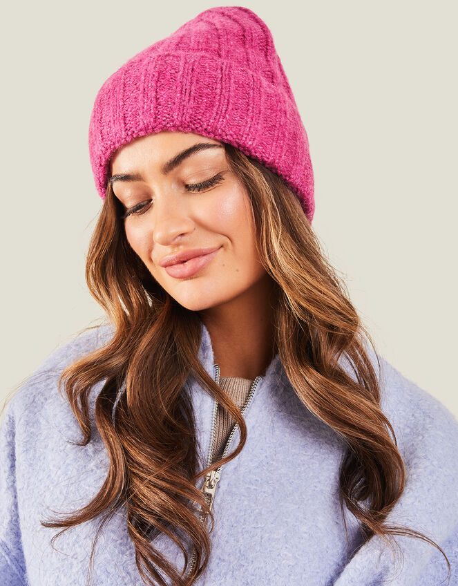 Chunky Ribbed Beanie, , large