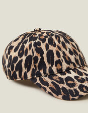 Leopard Print Baseball Cap, , large