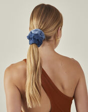 2-Pack Denim Hair Scrunchies, , large