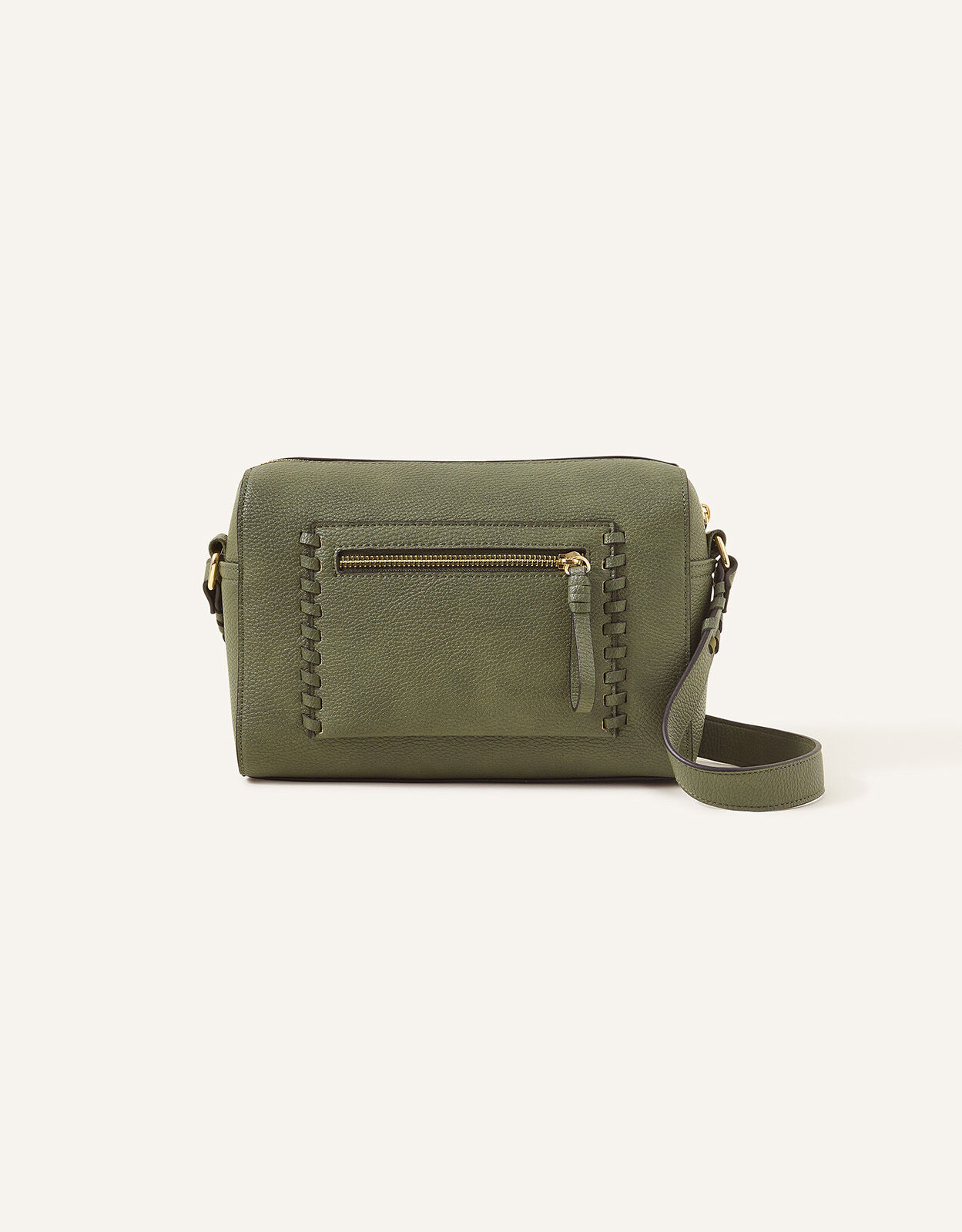 Front Pocket Cross-Body Bag Green