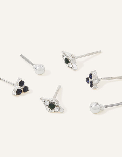 Evil Eye Stud Earrings Set of Three, , large