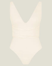 Wrap Front Swimsuit, Ivory (IVORY), large