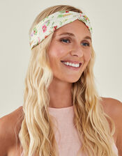 Floral Bando Headband, , large