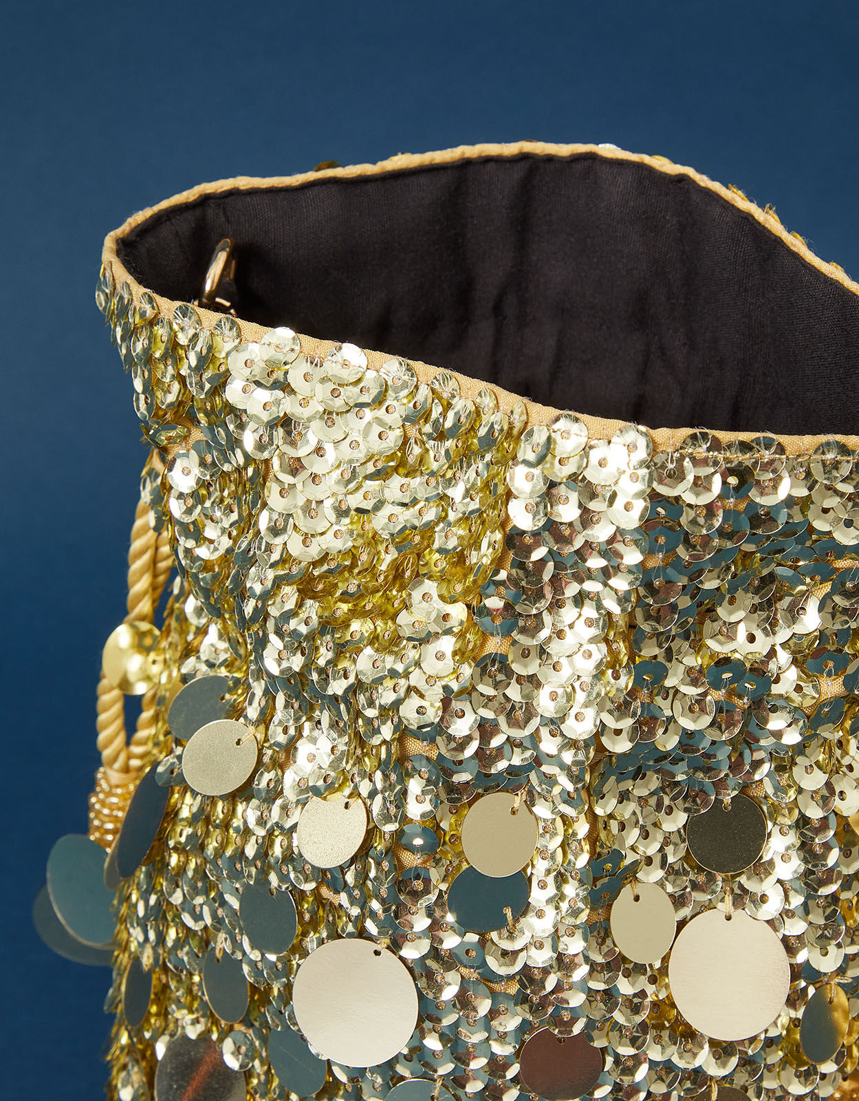 Buy Vintage Gold Sequin Bag, 1920's. Twenties Evening Bag, Made in France,  Online in India - Etsy
