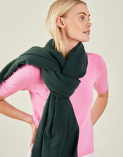 Super Soft Blanket Scarf, Green (GREEN), large