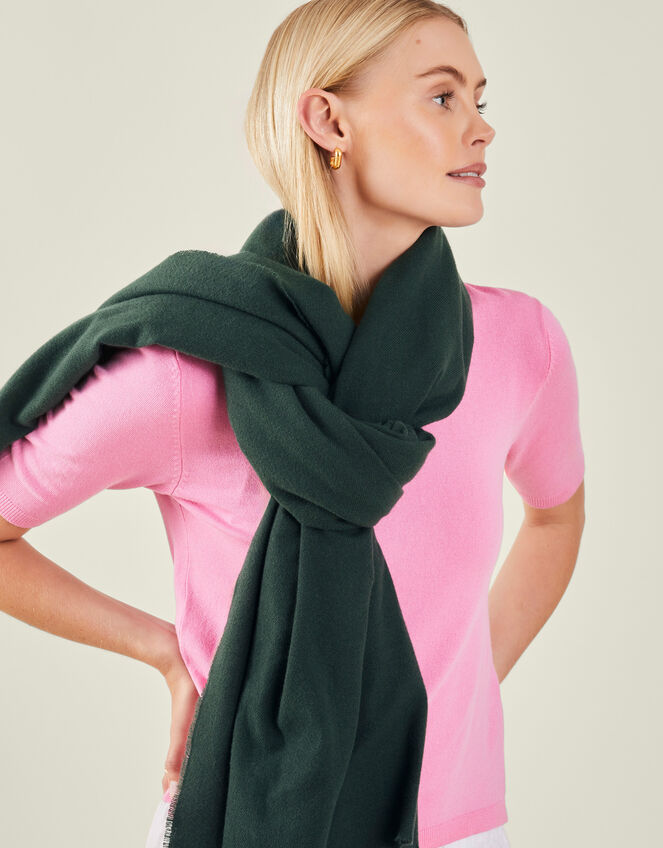 Super Soft Blanket Scarf, Green (GREEN), large