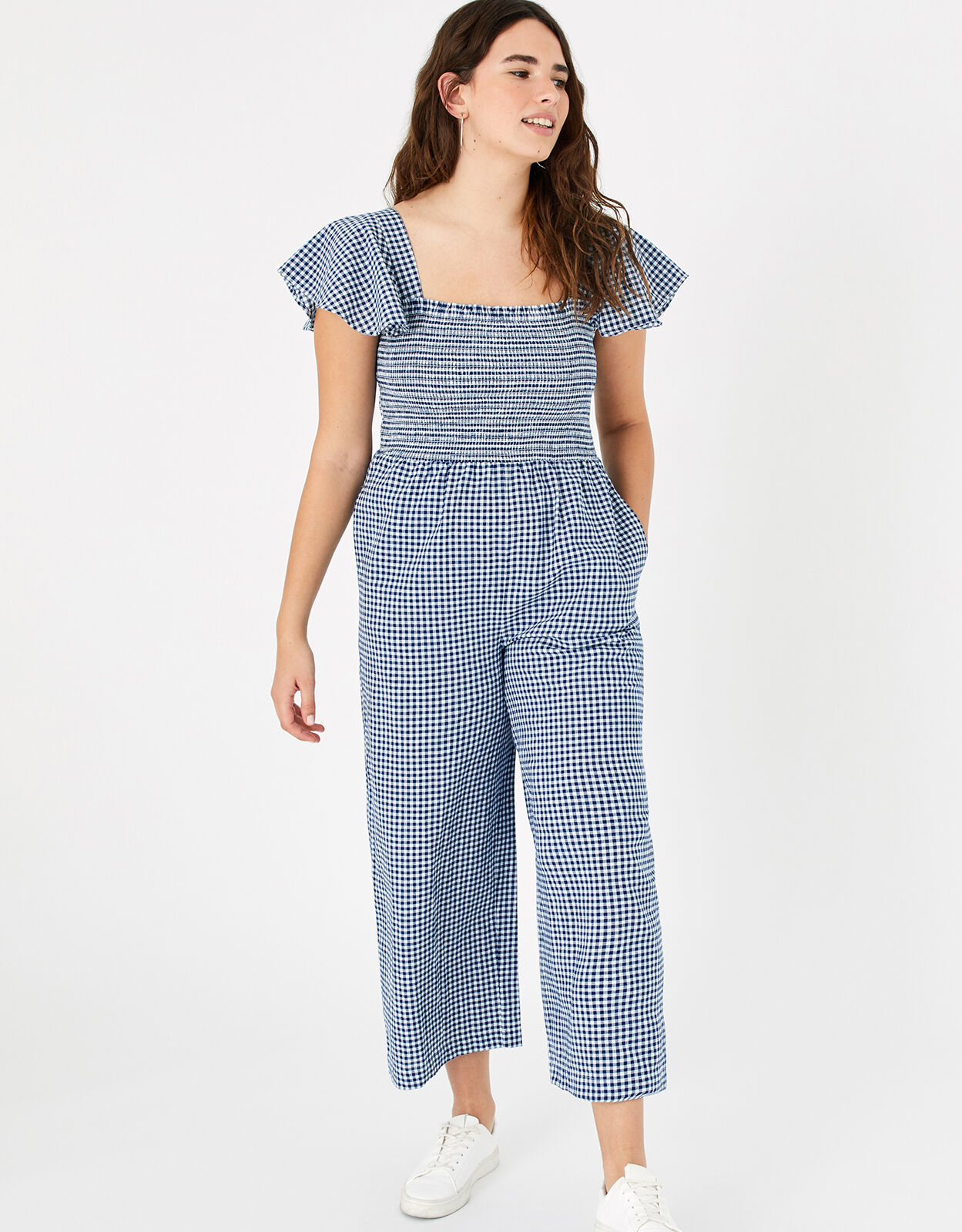 smocked jumpsuit