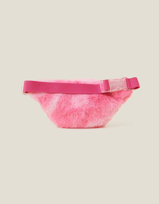 Faux Fur Rainbow Belt Bag, , large