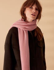 Lightweight Pleat Scarf, Pink (PALE PINK), large