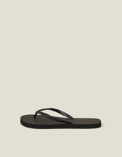 Embellished Flip Flops, Black (BLACK), large