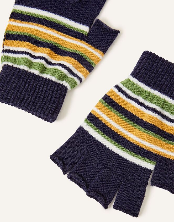 Stripe Fingerless Glove, , large