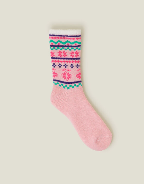 Fair Isle Cosy Socks, , large