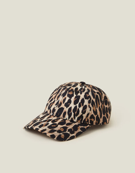 Leopard Print Baseball Cap, , large