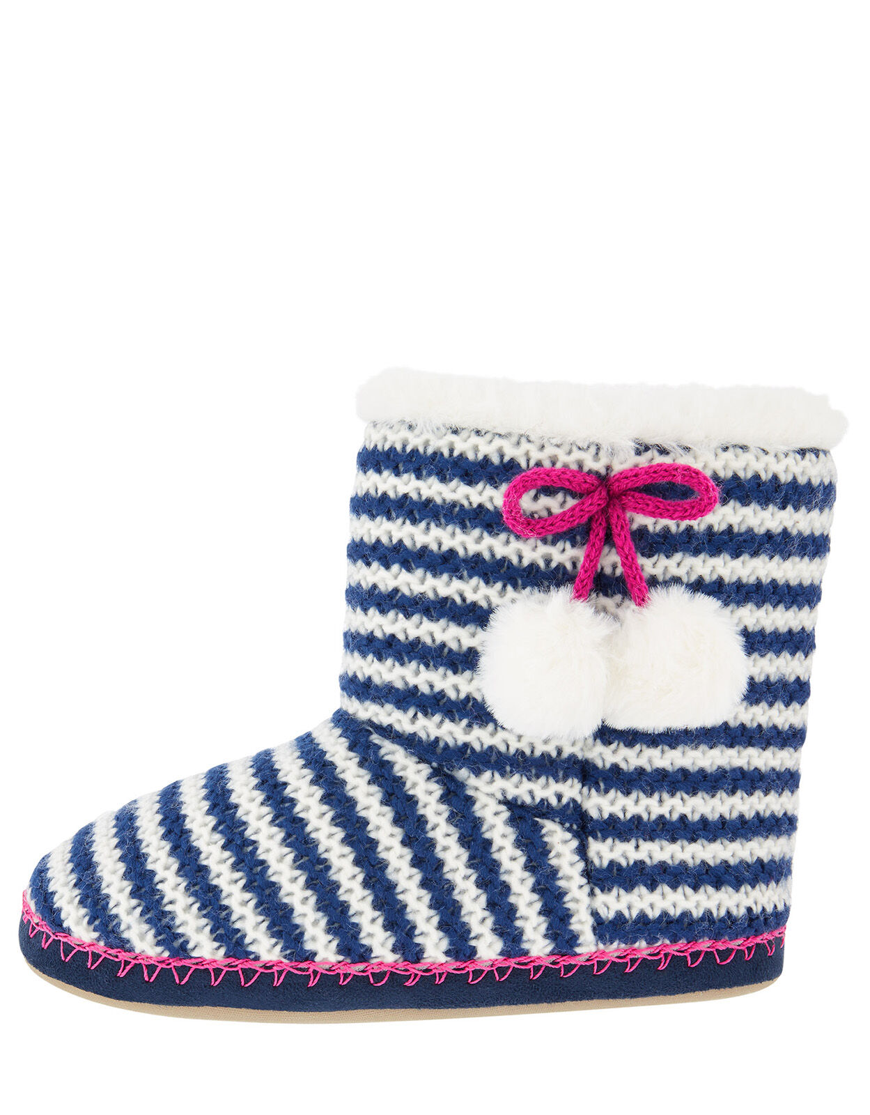 navy slipper boots