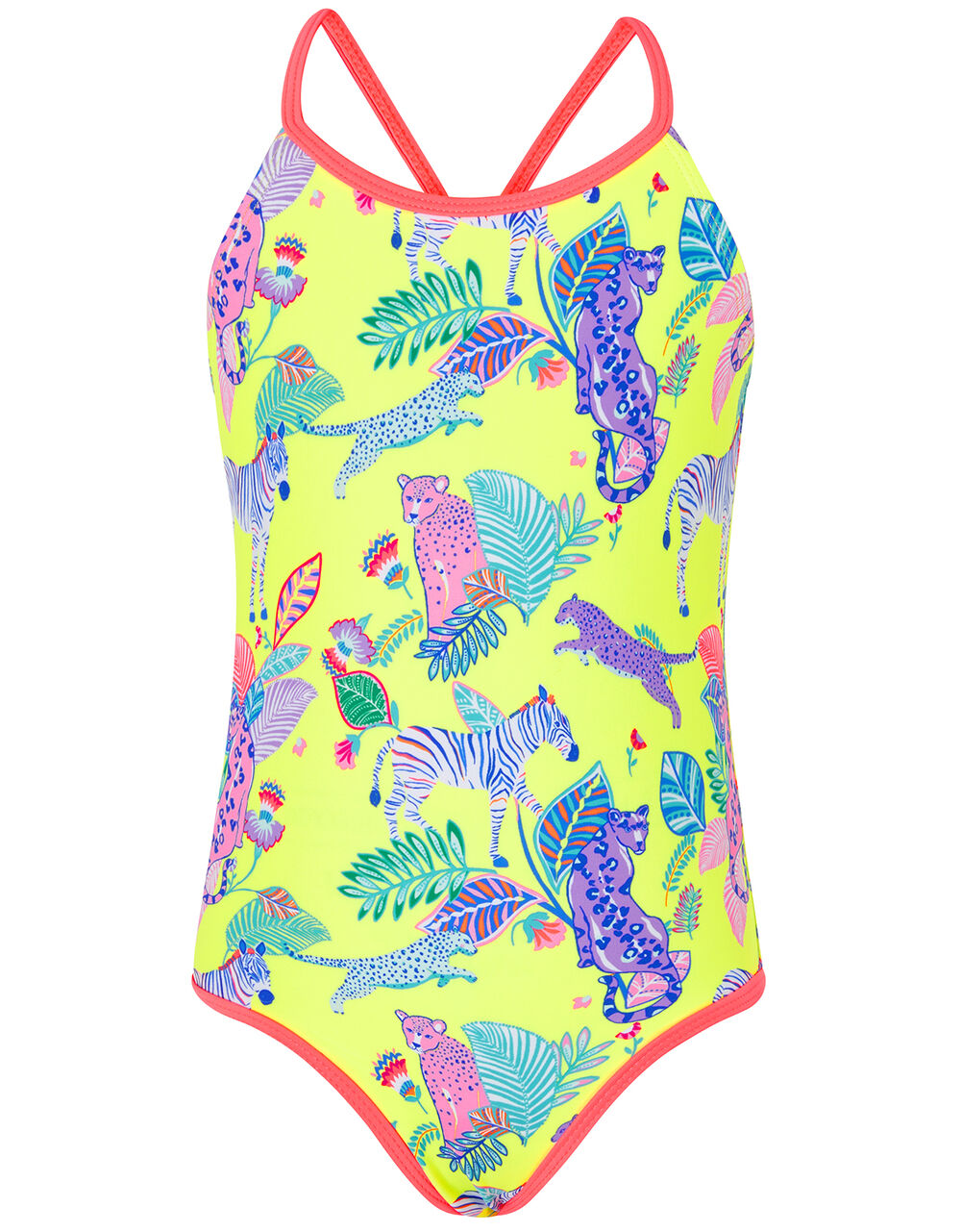 Wild Jungle Printed Swimsuit With Recycled Polyester Multi Swimsuits And Swimming Costumes 4566