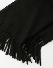 Super-Soft Blanket Scarf Black, , large