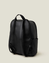 Front Flap Backpack, Black (BLACK), large