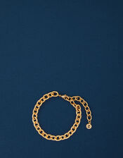 14ct Gold-Plated Chunky Curb Chain Bracelet, , large