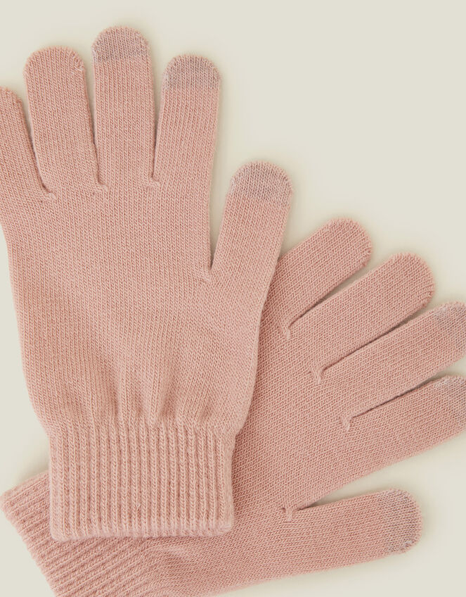 Super Stretch Touch Gloves, Pink (PALE PINK), large