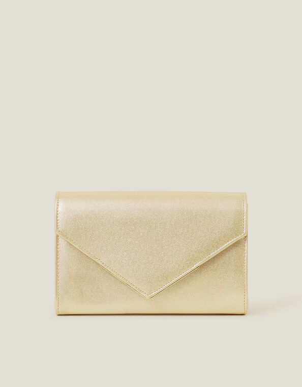 Metallic Envelope Clutch Bag, Gold (GOLD), large