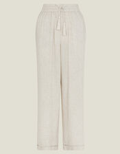 Embroidered Wide Leg Trousers, Camel (BEIGE), large