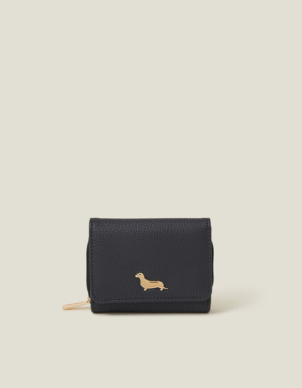 Sausage Dog Purse, Blue (NAVY), large