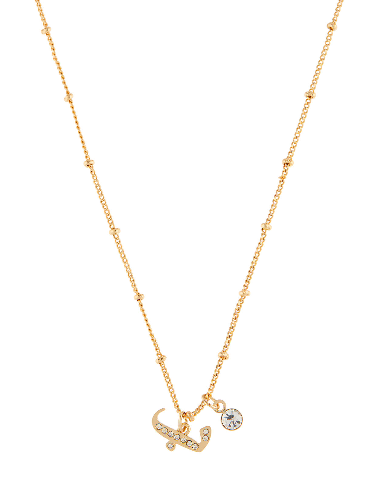 Buy Accessorize London Real Gold Plated Gold Z Linked Initial A Pendant  Necklace online
