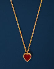14ct Gold-Plated Heart Pendant Necklace, , large
